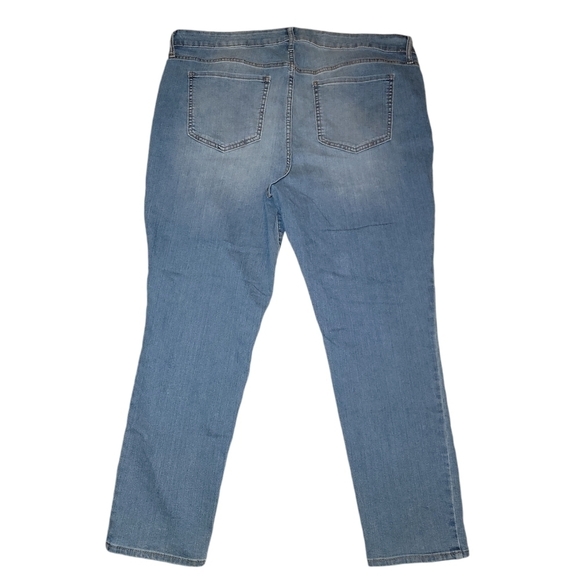 Old Navy super skinny mid rise blue jeans size 18 regular - Picture 9 of 10